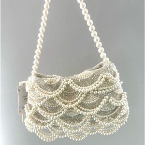 Viral Beaded Pearl Bag NWT Made In India